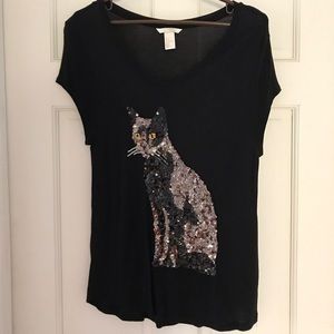 Sequin cat tee!